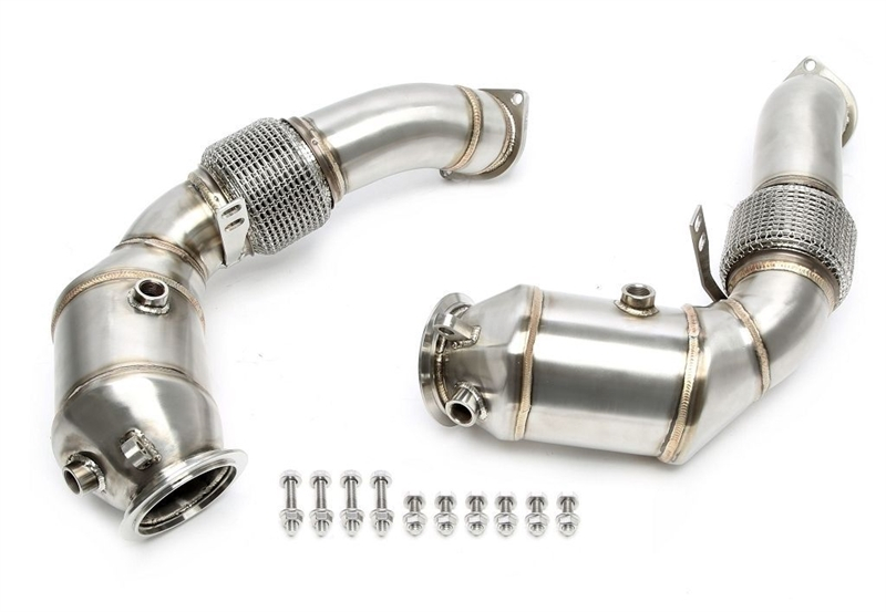 TA Technix Downpipe mit Katalysator mit Flexrohr passend für BMW 5er Serie F10/11/07, 6er Serie F12/F13, 7er Serie F01/02/03, X5 E70, X6 E71 - N63 Motoren TA Technix Downpipe mit Sportkat für BMW N63 Motoren kaufen