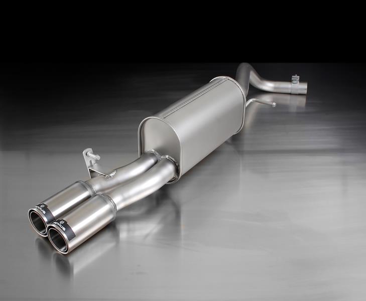 Sportschalldämpfer mit 2 Endrohren DM 84mm Street Race