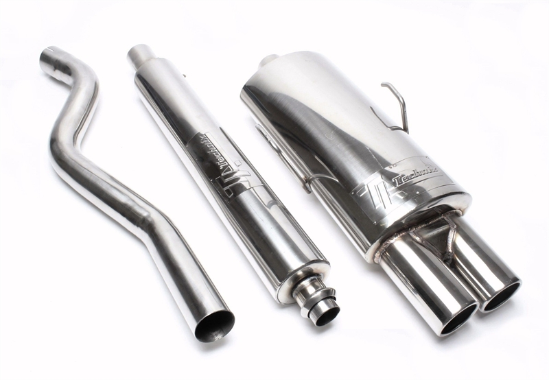 TA Technix Edelstahlanlage 2x76mm rund/gebördelt passend für Peugeot 106 Phase I+II