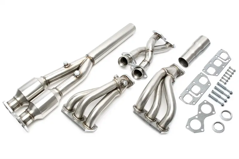 TA Technix Fächerkrümmer mit Y-​Pipe (Katersatz) passend für VW Golf IV R32, Audi TT 3.2 VR6