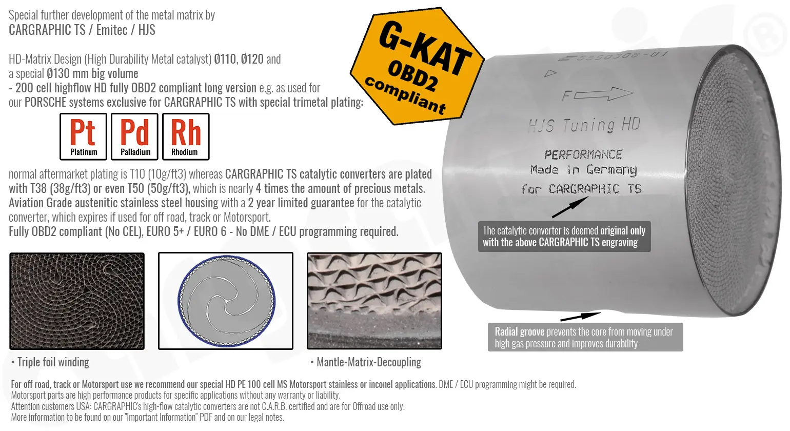 CARGRAPHIC Fächerkrümmer für Porsche 718 Informationen