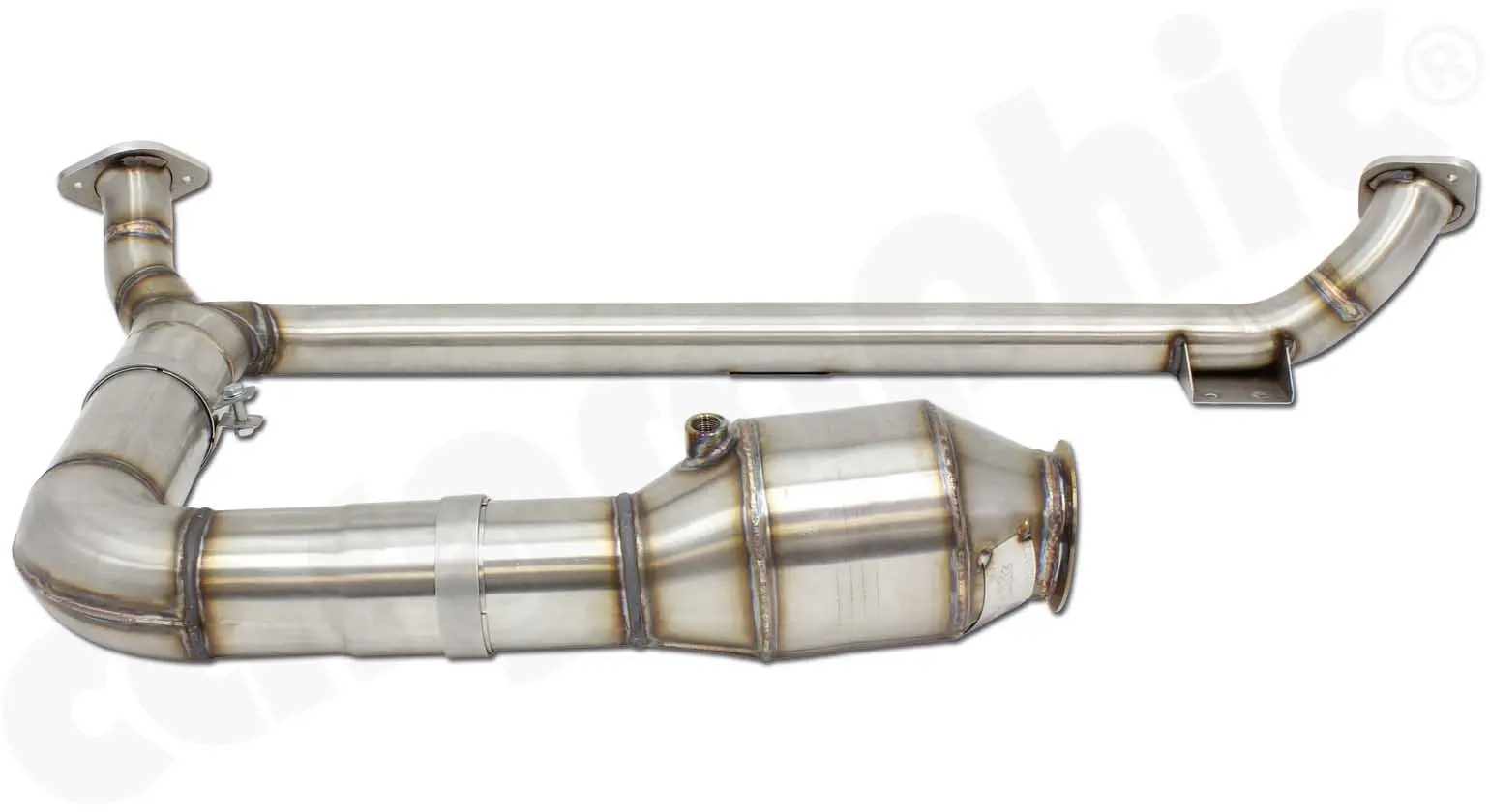 CARGRAPHIC Katalysatorersatzrohrsatz für Porsche 718 