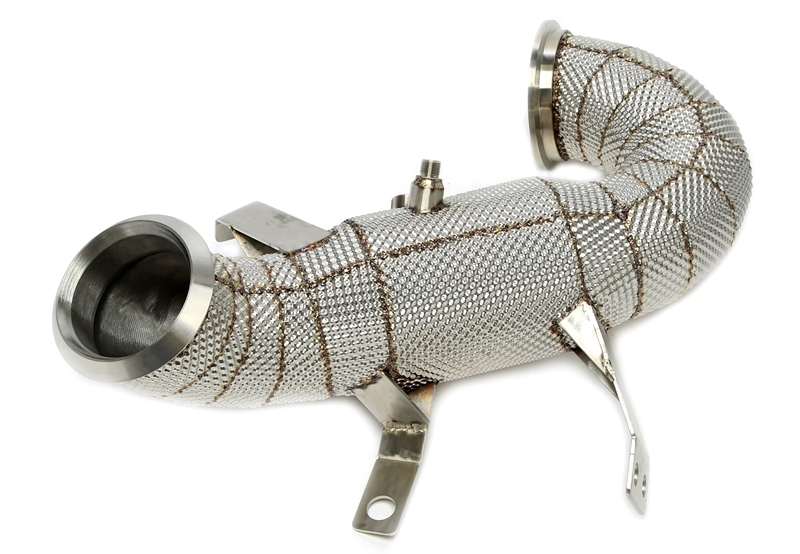TA Technix Downpipe mit Hitzeschild und Katalysator passend für Mercedes Benz A-​Klasse AMG A45/A45S W177 - Motorcode M139