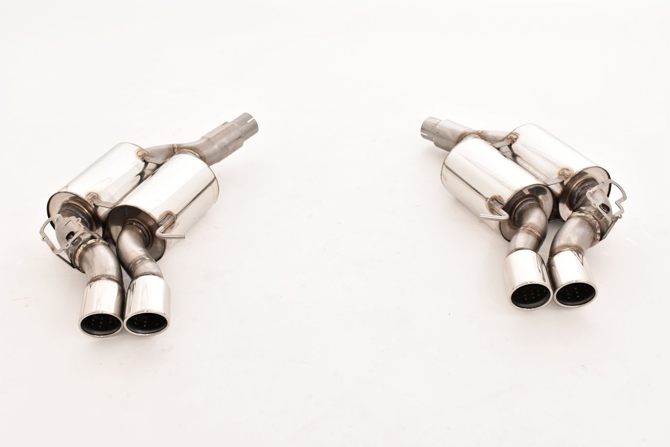Friedrich Motorsport 2x76mm Duplex-Sportendschalldämpfer Edelstahl