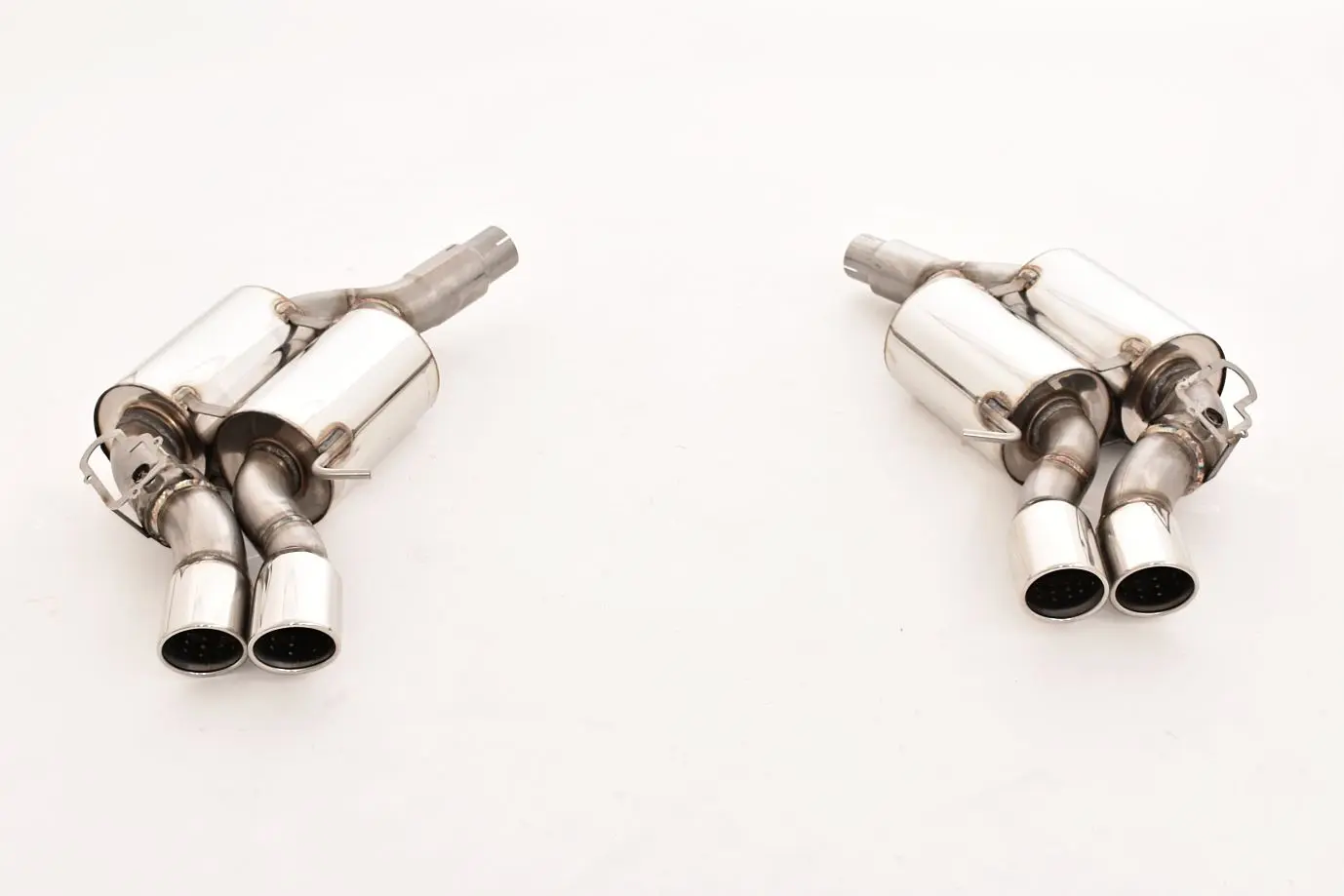 Friedrich Motorsport 2x76mm Duplex-Sportendschalldämpfer Edelstahl