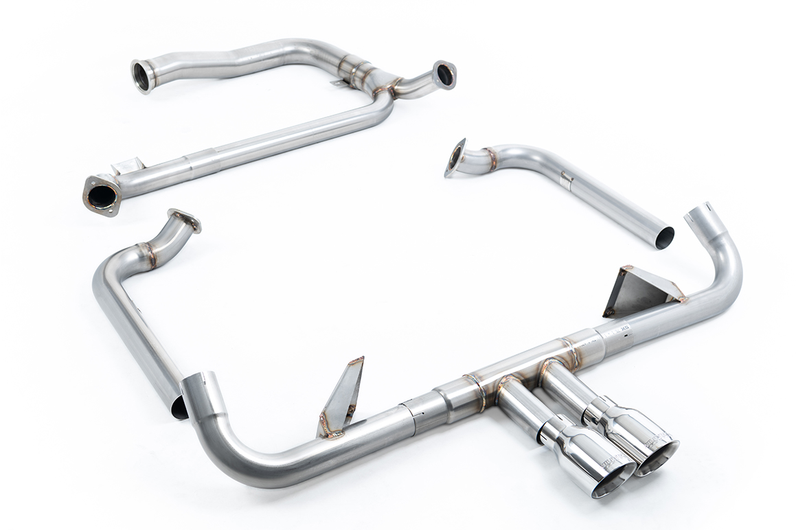 Milltek Komplettanlage inkl. Katersatzrohr für Porsche Boxster / Cayman 718 GTS 2.5T
