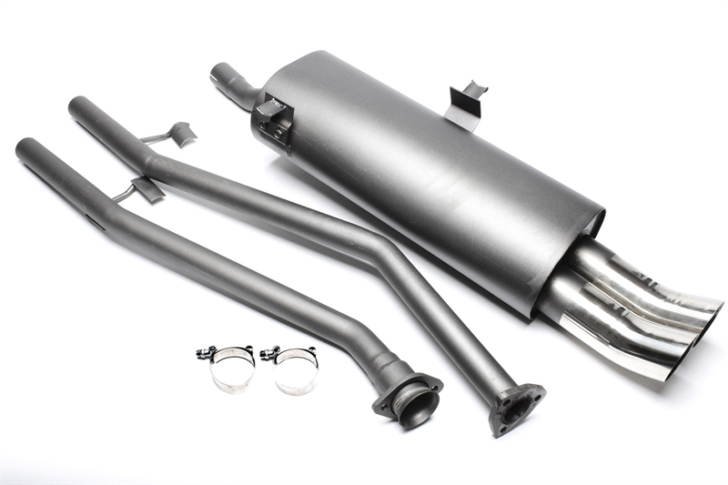 TA Technix Sportendschalldämpfer 2x76mm DTM passend für BMW 3er Serie E30 Limousine, -​Cabriolet, -​Touring