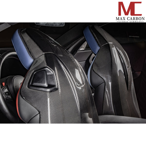Carbon Sitz Blenden passend für BMW M3 G80 G81 X3M X4M F97 F98 M2 G87 M4 G82 G83 M8 F92 F81