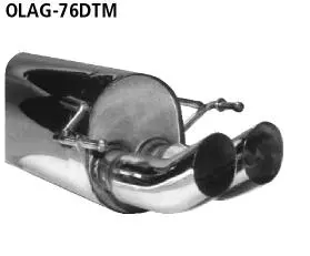 Bastuck Sportauspuff für Opel Astra G CC/Fließheck 2x76mm, DTM-Style