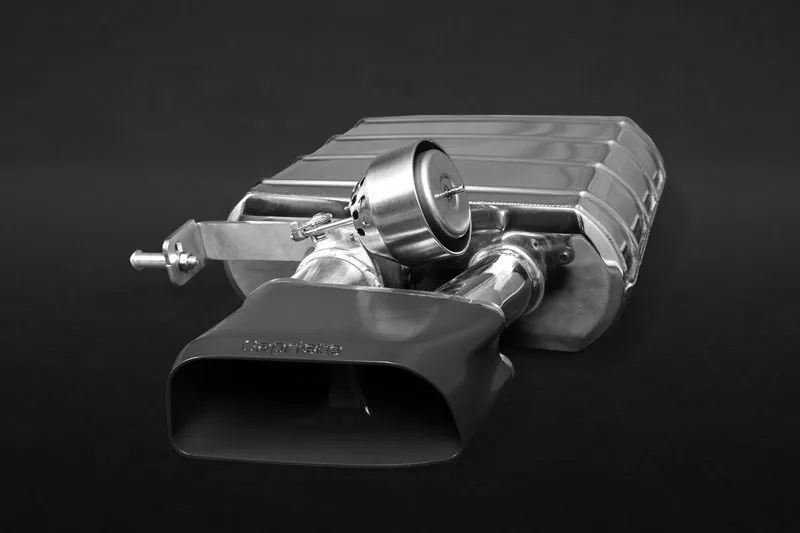 Capristo Abgasanlage ohne Gutachten für BMW 550i F10/F11 mit gepulverten Aluminiumendrohren Capristo Abgasanlage für BMW 550i F10/F11 kaufen