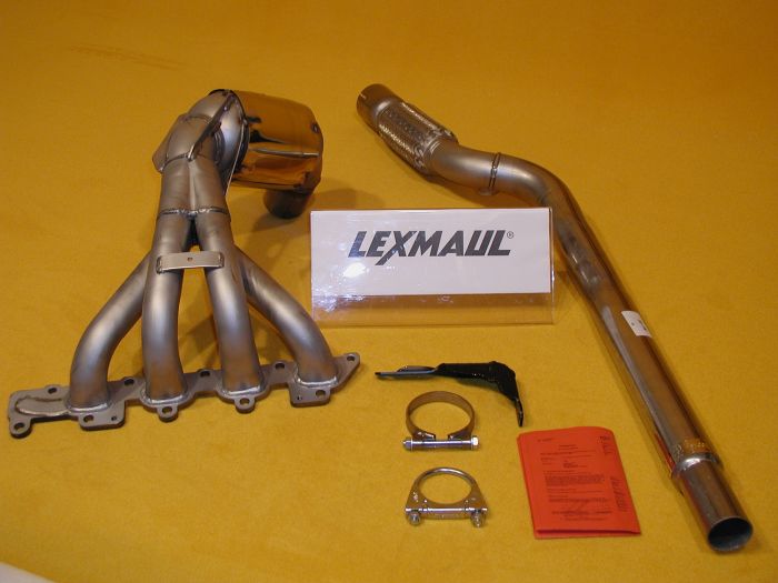 Lexmaul Fächerkrümmer mit integriertem Sport-Kat für Opel Corsa C / Meriva A / Tigra B TwinTop 1.8i 16V