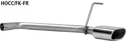 Bastuck Sportauspuff Honda Civic 8 FN 2x 135x75mm Foto