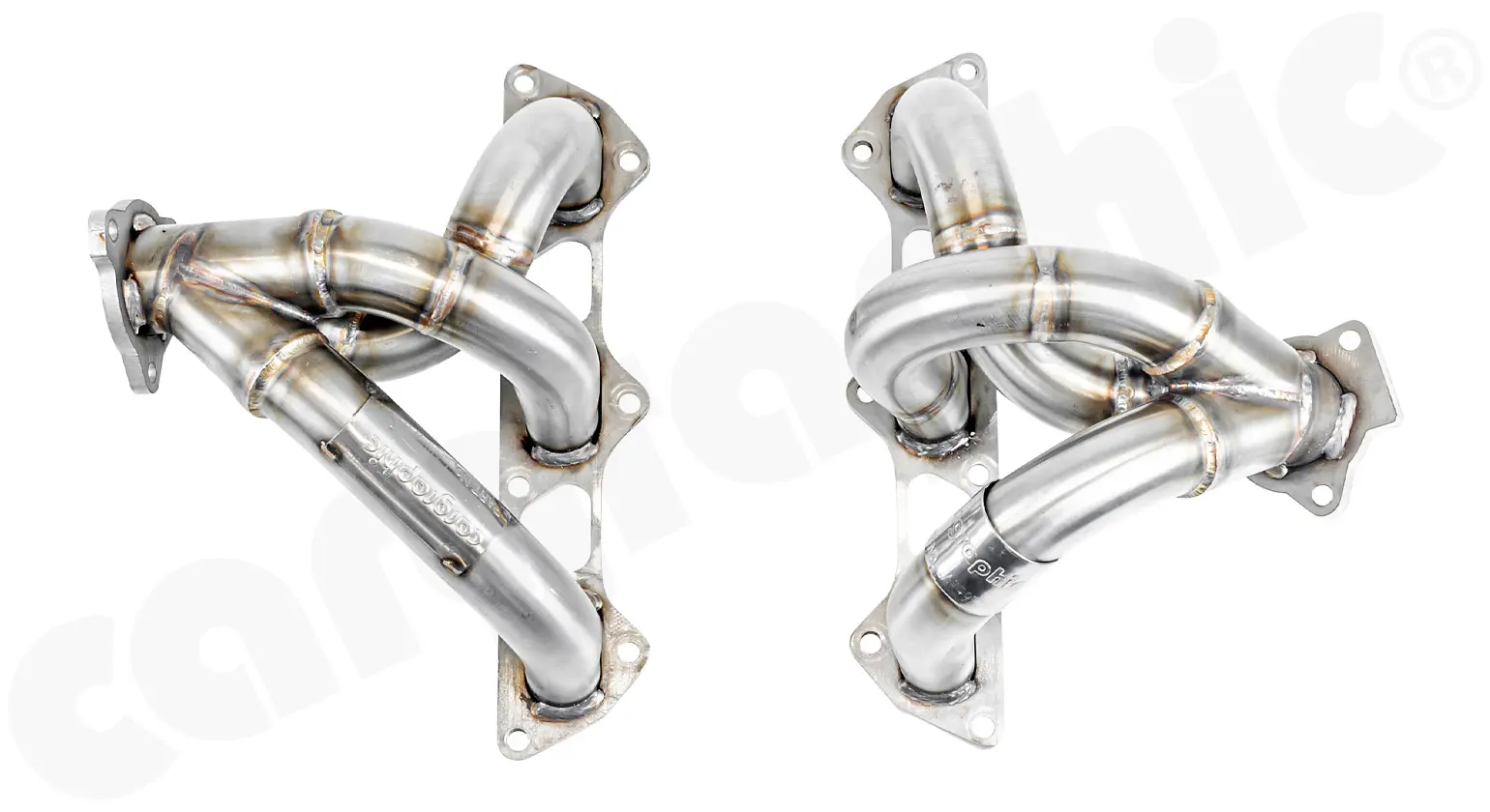 CARGRAPHIC Fächerkrümmer für Porsche 996 997 Turbo Details