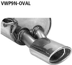 Bastuck Sportauspuff für Skoda Fabia Typ 5J 120x80mm, oval
