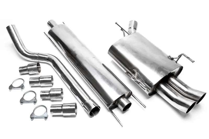 TA Technix Edelstahlanlage 2x76mm DTM passend für Opel Corsa C