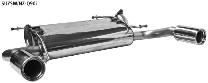 Bastuck Sportauspuff für Suzuki Swift V Typ NZ 2x 1x90mm, gerade