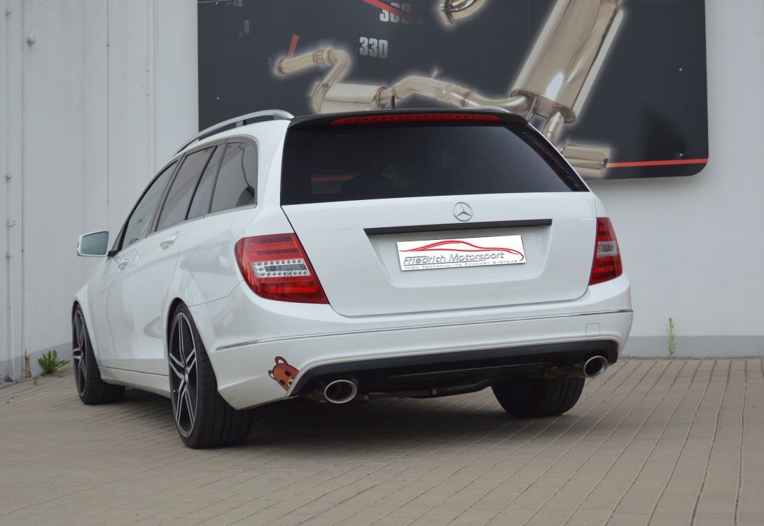 Friedrich Motorsport Duplex-Sportendschalldämpfer Mercedes C/S/W204 C-Klasse 