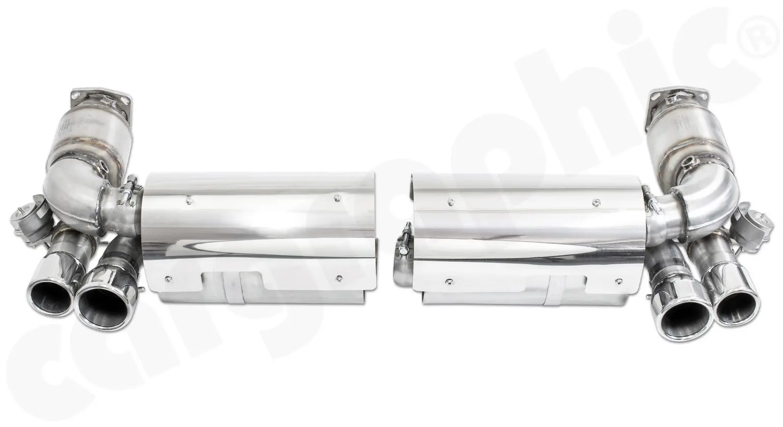 CARGRAPHIC Sportauspuff für Porsche 996 Turbo GT2 