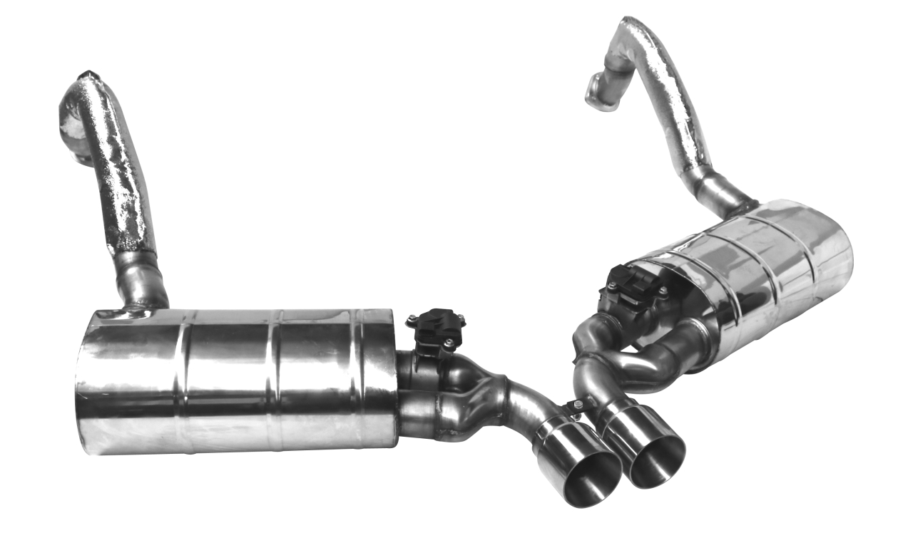 Bastuck Komplettanlage für Porsche Cayman Typ 981 2x90mm mittig Race