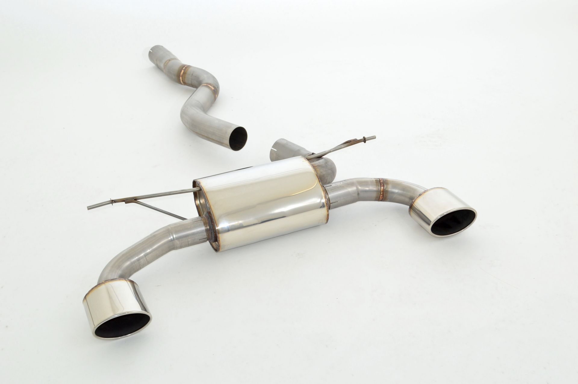 Friedrich Motorsport 76mm Duplex-Sportendschalldämpfer Edelstahl 335/340/435/440-Heck