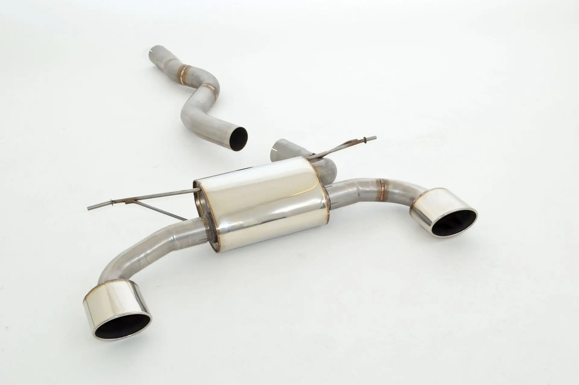 Friedrich Motorsport 76mm Duplex-Sportendschalldämpfer Edelstahl 335/340/435/440-Heck