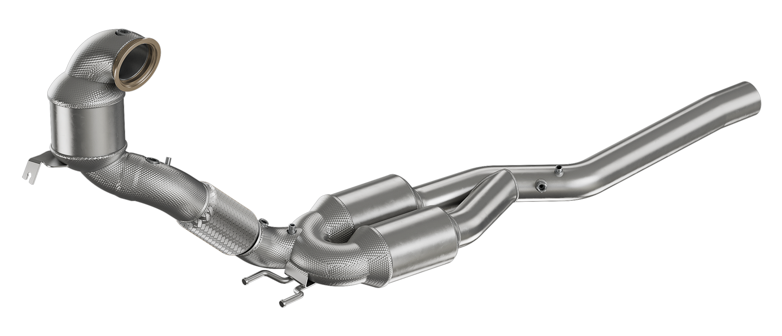 HJS ECE Downpipe VAG 2.0 T(F)SI EA888 Gen.4 AWD OPF (z.B. Golf 8 R) 90821186
