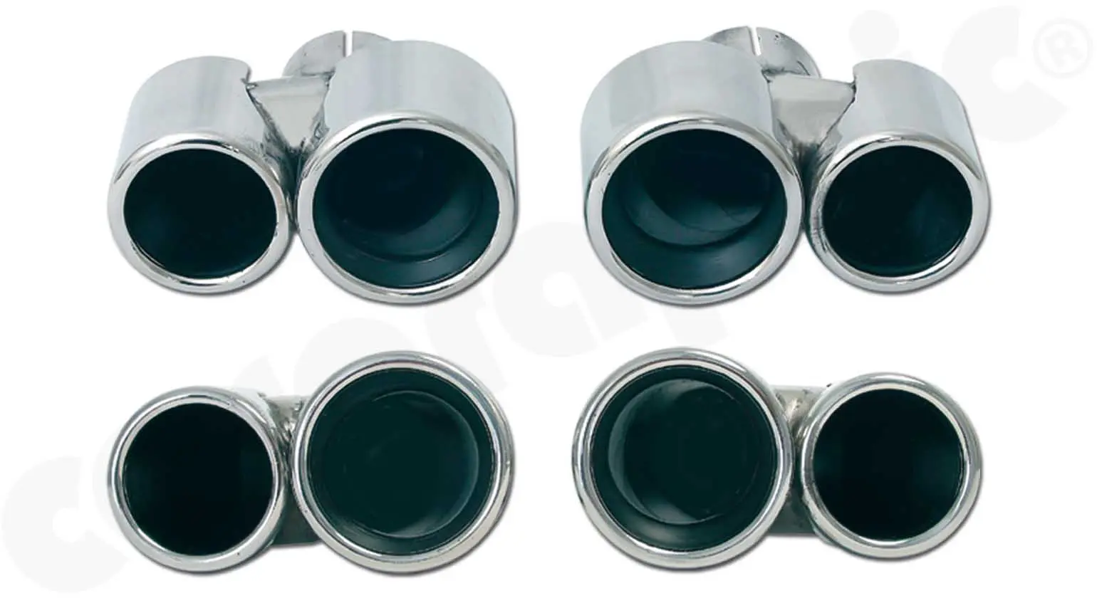 CARGRAPHIC Doppel-Endrohrsatz für Porsche 996 Turbo kaufen