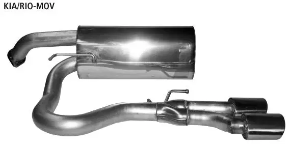 Bastuck Sportauspuff Kia Rio III UB 2x105x75mm 