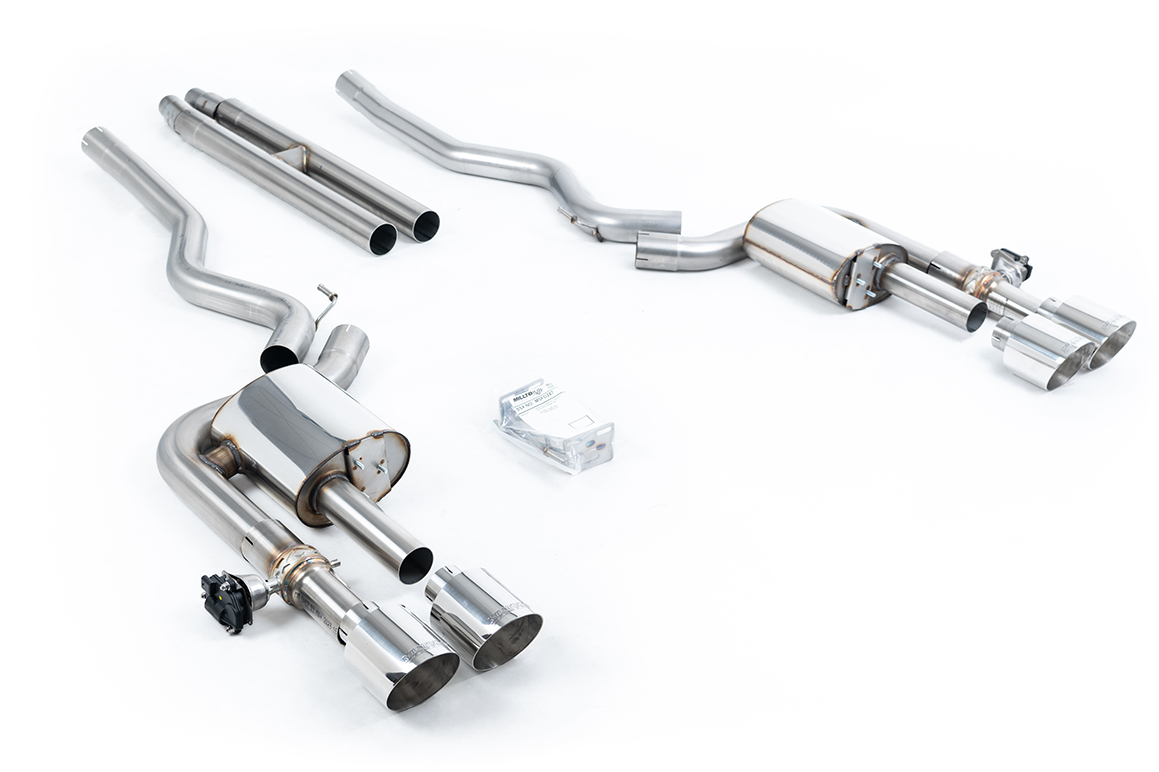 Milltek Komplettanlage (non-resonated) H-Pipe für Ford Mustang MK7 5.0 Dark Horse
