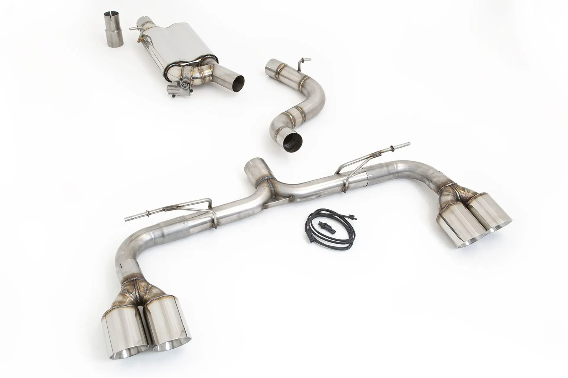 Friedrich Motorsport 76mm Duplex-Anlage mit originaler Klappensteuerung VW Golf VIII R 