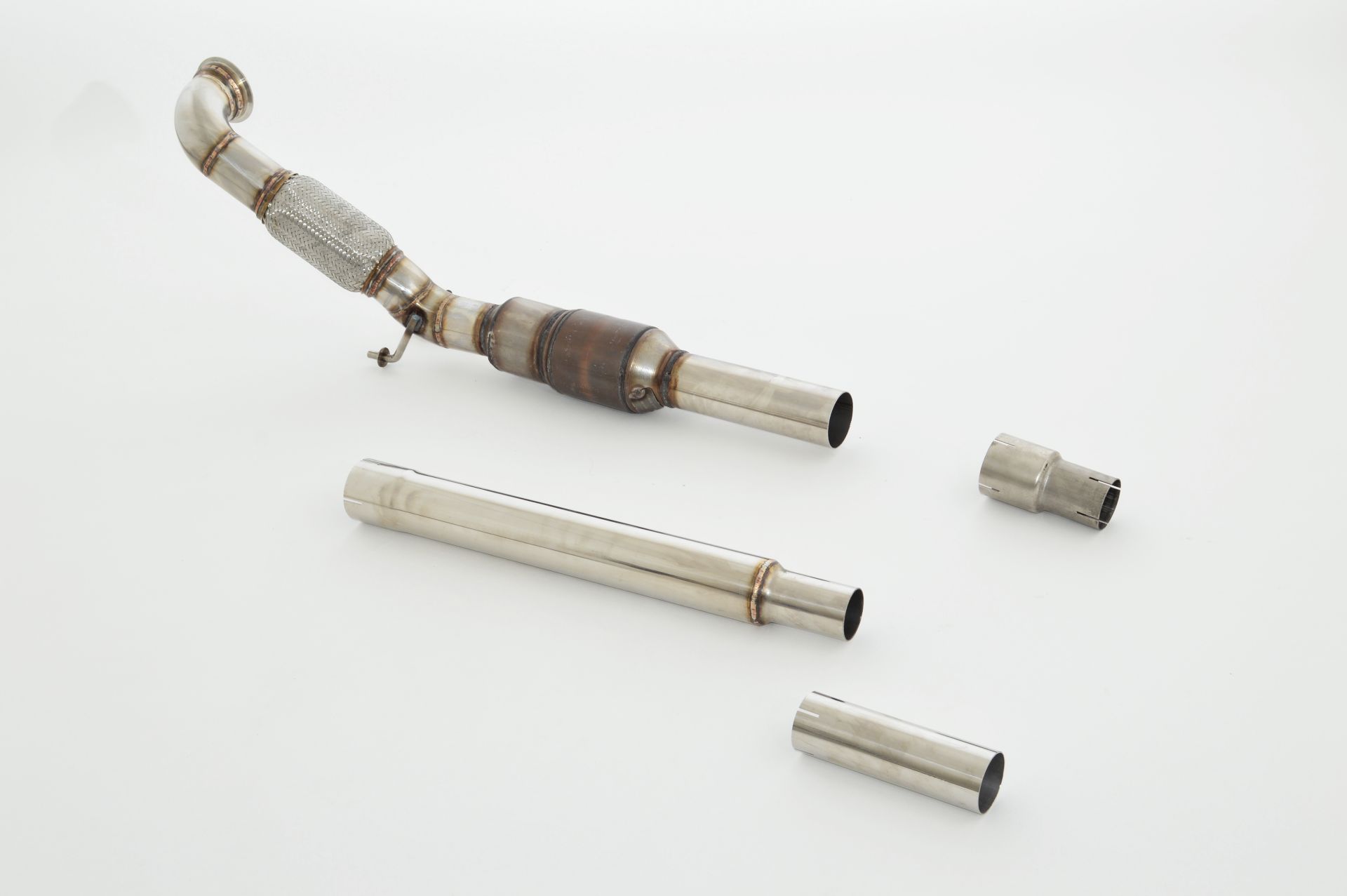 Friedrich Motorsport 76mm Downpipe mit 200 Zellen HJS Sport-Kat. VW Beetle 5C und Cabrio 