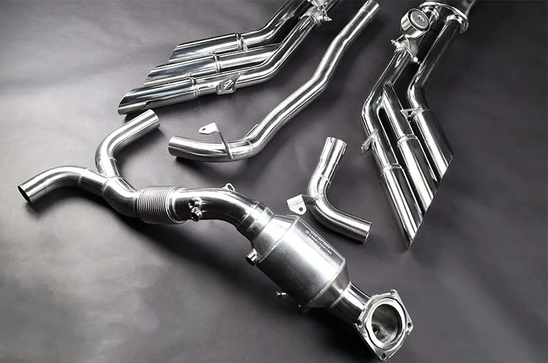 Capristo Komplettanlage inkl. Klappensteuerung und Downpipe mit 250 Zellen Sportkat für Jeep Wrangler 2.0 4XE