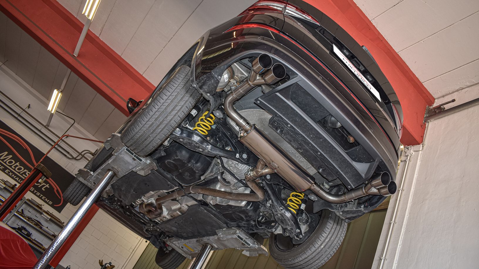 Friedrich Motorsport 76mm Duplex-Sportendschalldämpfer Skoda Kodiaq RS NS Allrad