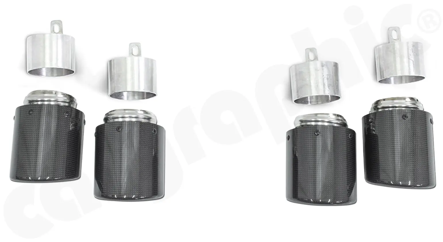 CARGRAPHIC Doppelendrohrsatz für Porsche Panamera 971 