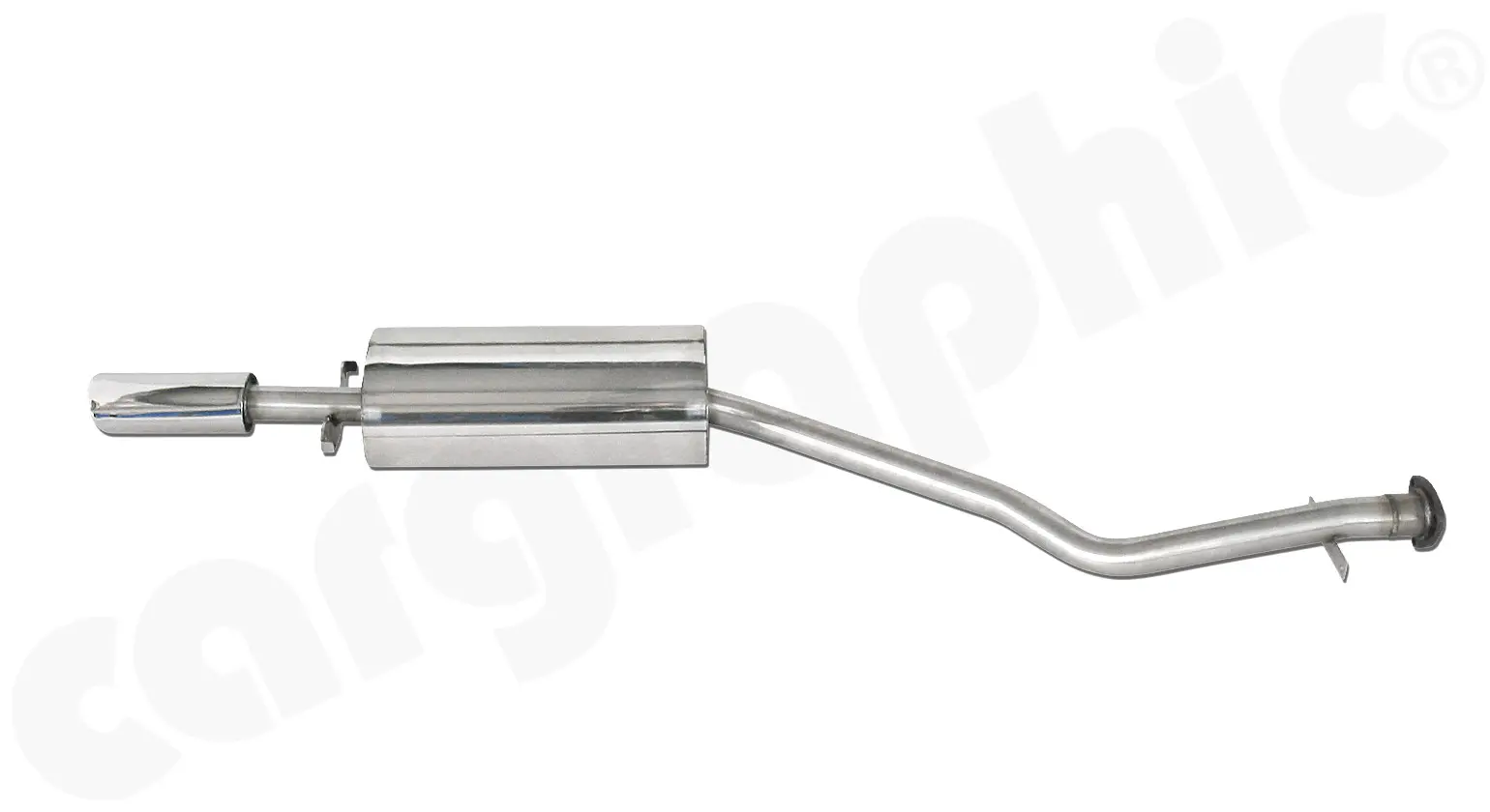 CARGRAPHIC Sport Endschalldämpfer für Porsche 924 S 