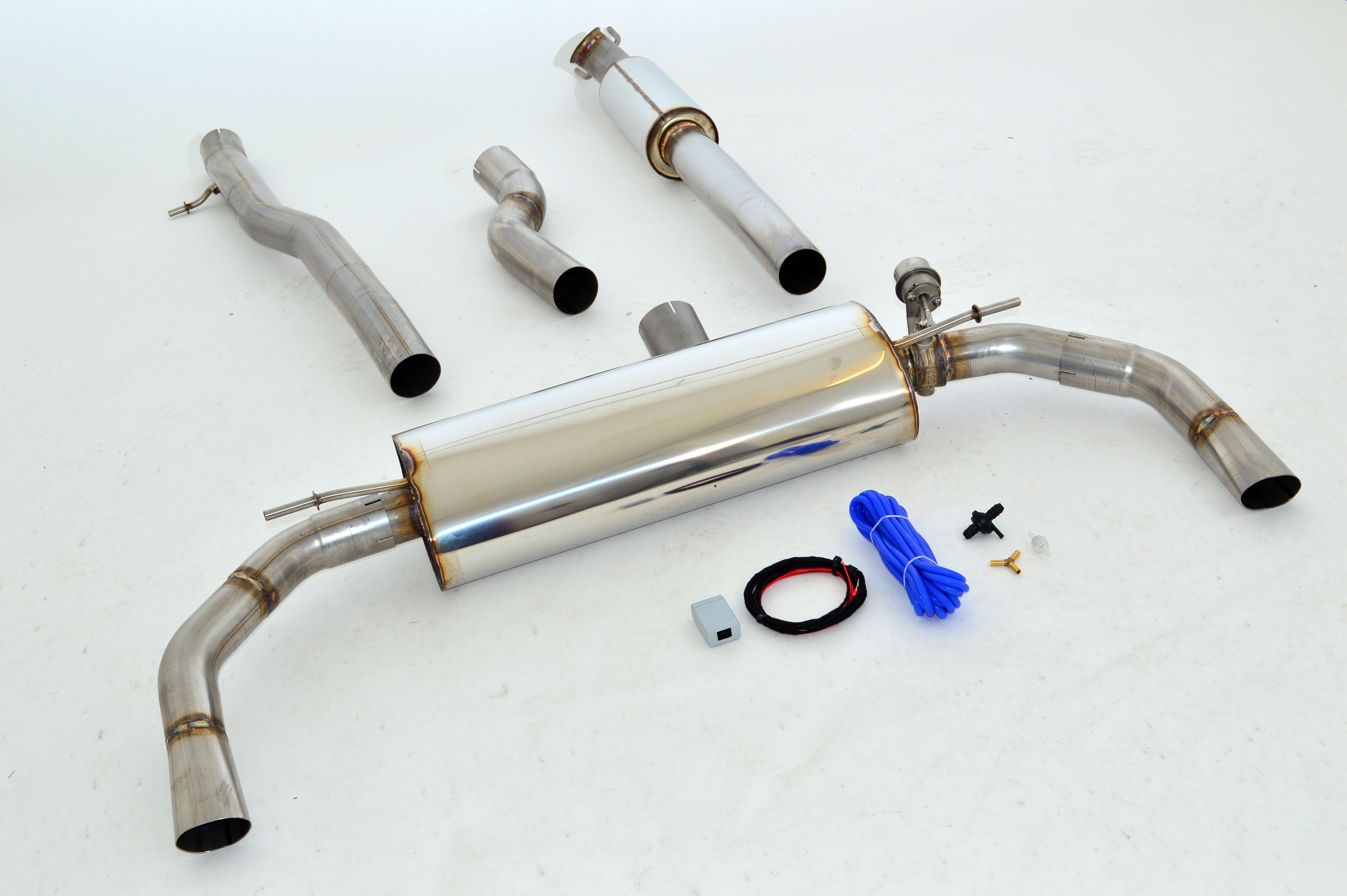 StreetBeast 76mm Duplex-Anlage mit Klappensteuerung, Mercedes C117 CLA-Klasse
