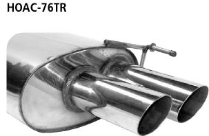 Bastuck Sportauspuff für Honda Accord VII (02-08) Limousine (CL,CN) 2x76mm, abgeschrägt