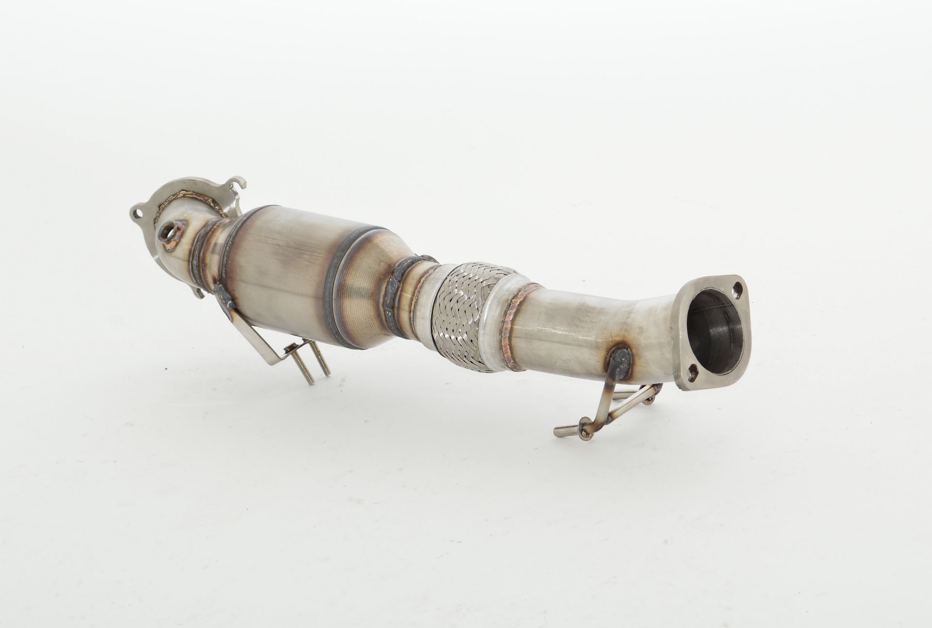 Friedrich Motorsport 76mm Downpipe mit 200 Zellen HJS Sport-Kat. Edelstahl