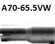 Bastuck Sportauspuff Alfa Romeo GT 937 2x76mm
