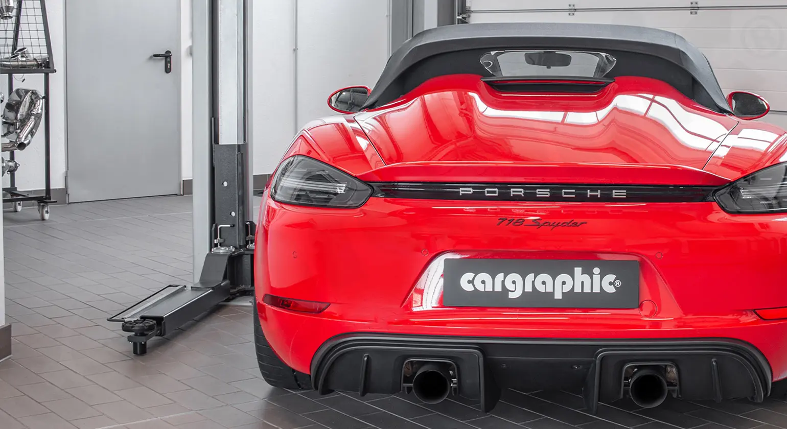 CARGRAPHIC Sport Endrohre für Porsche 718 