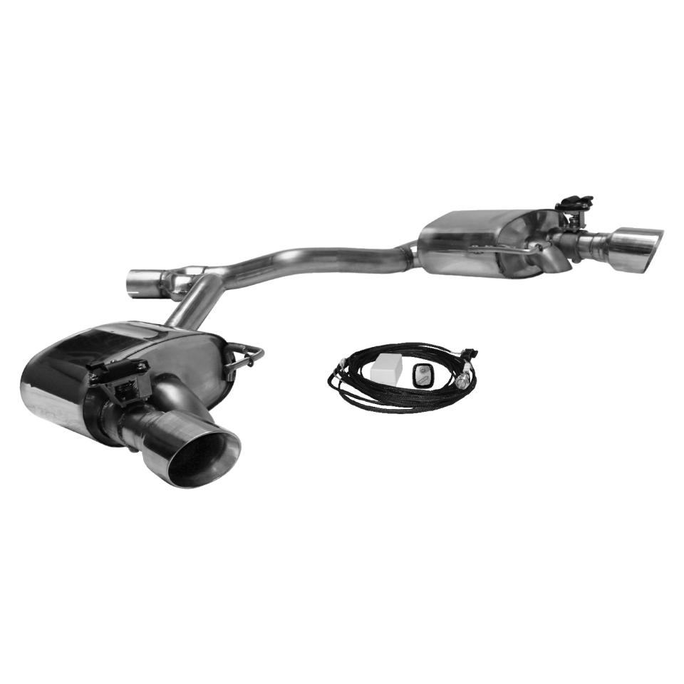 Bastuck Sportauspuff für Audi A5 Typ B9 (Coupé) mit Klappensteuerung 2x 1x100mm, 30° schräg
