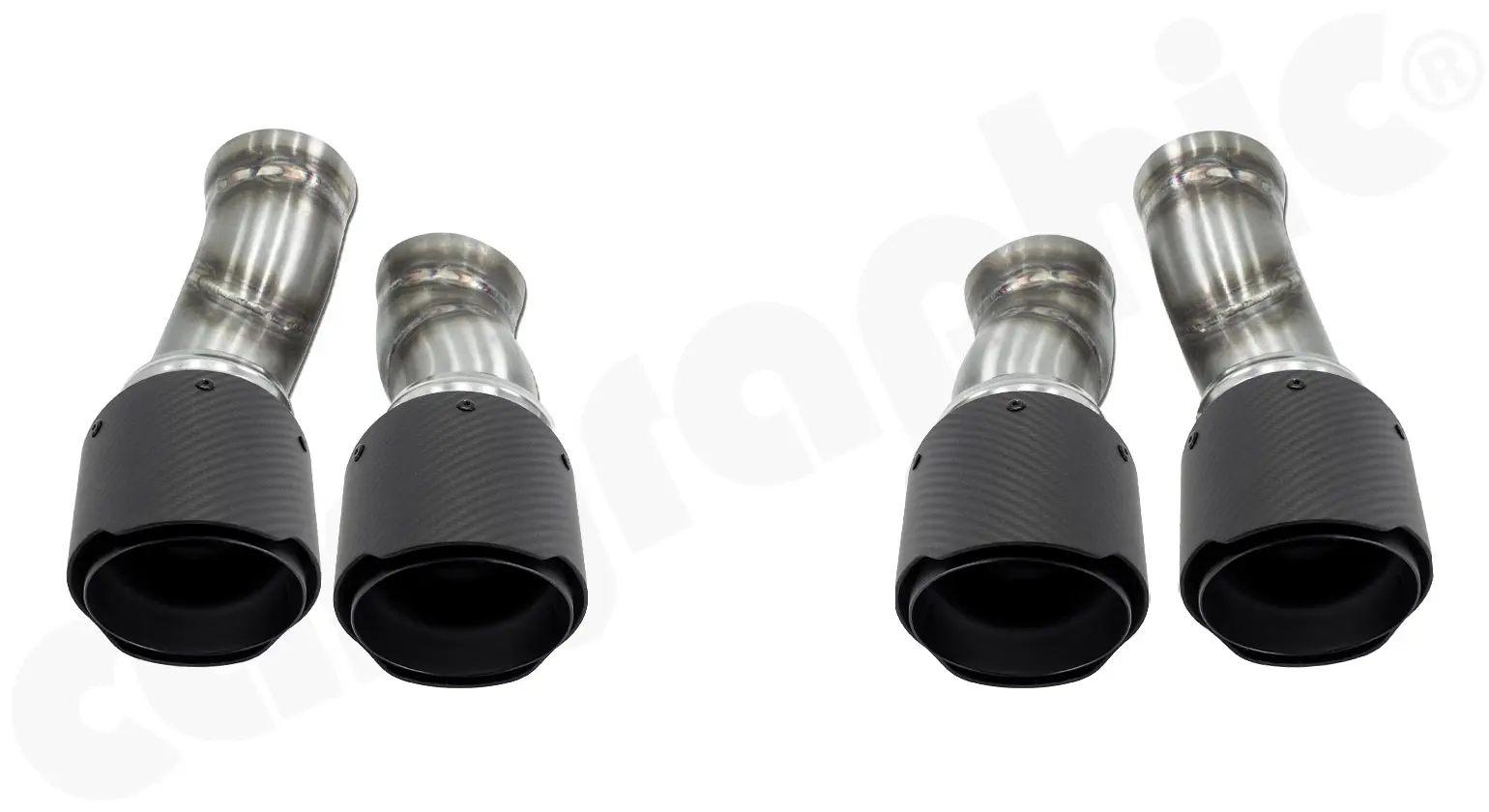 CARGRAPHIC Doppelendrohrsatz für Porsche Panamera 970.2 