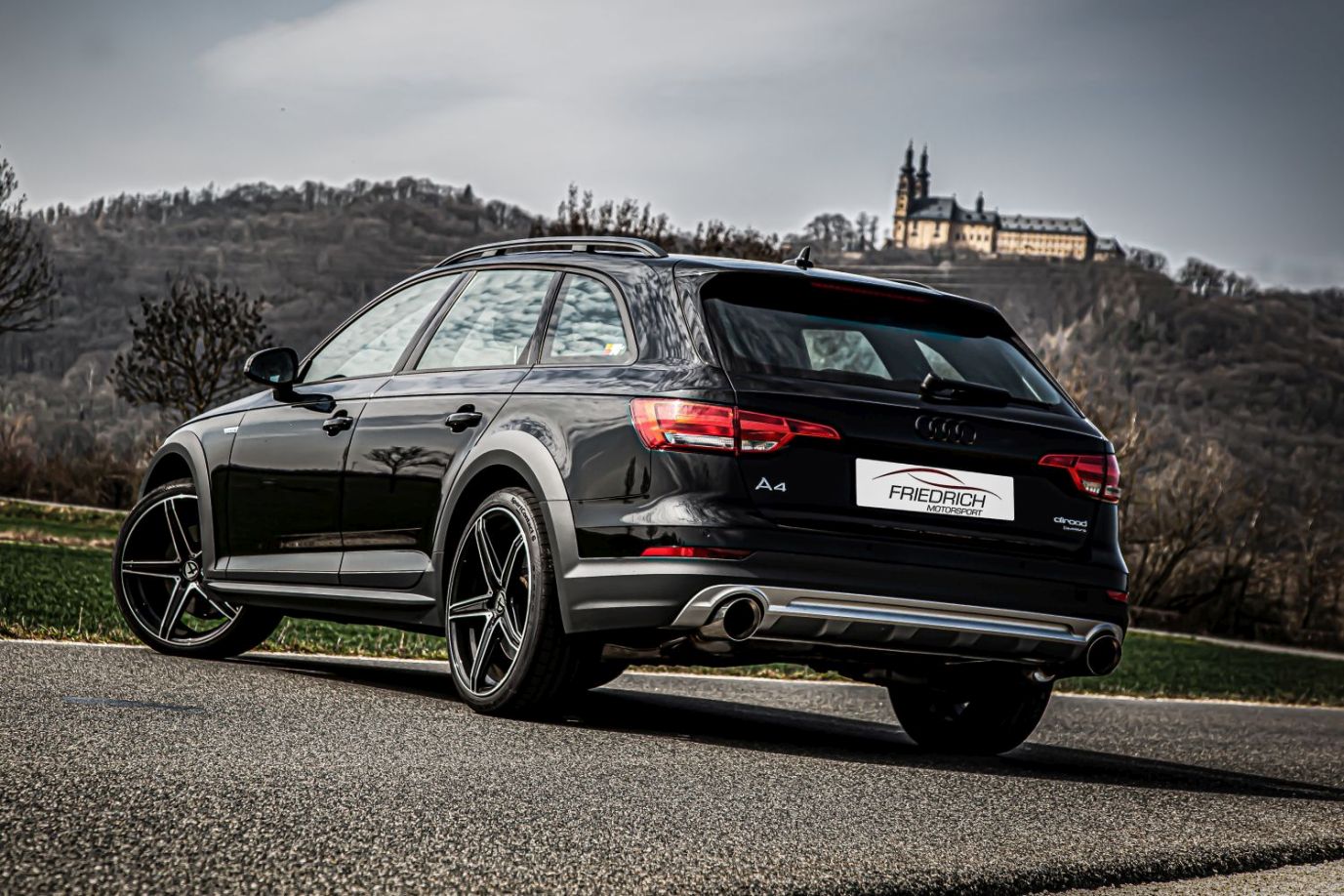 Friedrich Motorsport 76mm Duplex-Sportendschalldämpfer Audi A4 B9 (B8/8W) Allroad Quattro