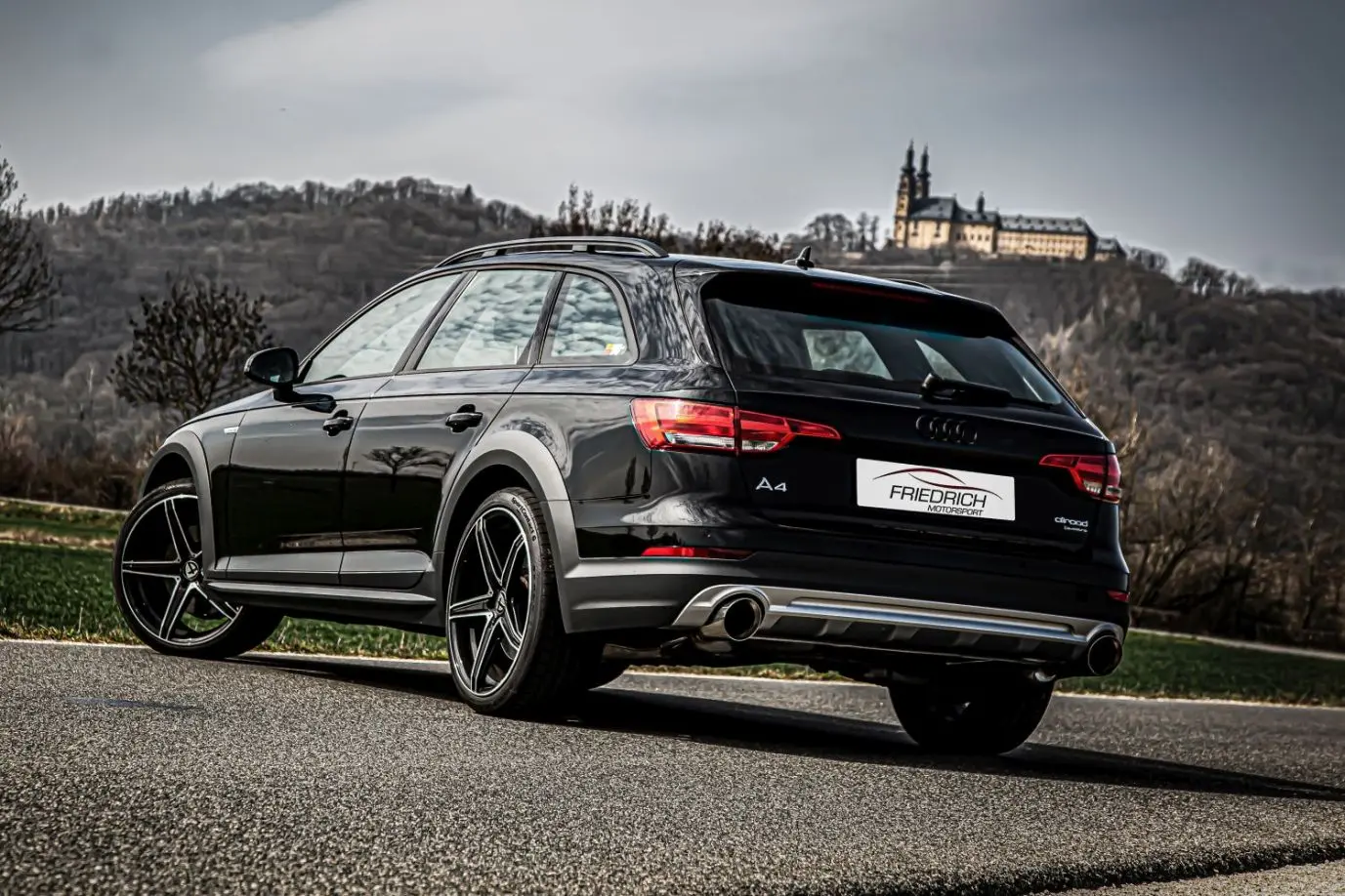 Friedrich Motorsport 76mm Duplex-Sportendschalldämpfer Audi A4 B9 (B8/8W) Allroad Quattro