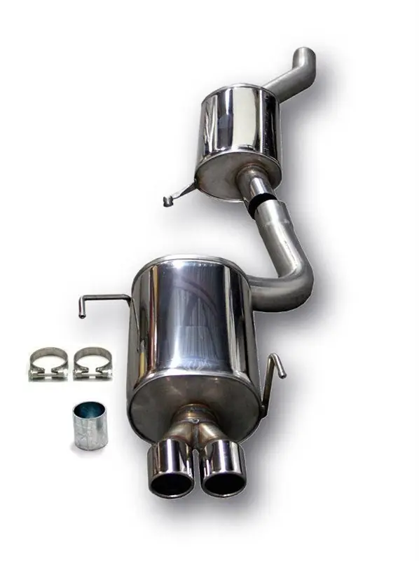 TA Technix Edelstahlanlage 2x80mm passend für Audi 80/B4 S2/RS2 Limo.+Avant Typ B4