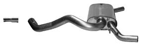 Bastuck Sportauspuff für Renault Clio IV Sport Typ R 2x 1x54mm, gerade (für die Serienheckschürze)