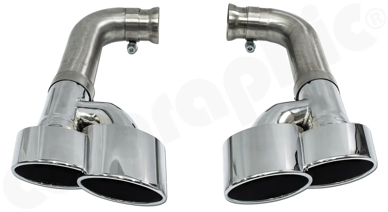 CARGRAPHIC Endrohrsatz für Porsche Cayenne 958.1 