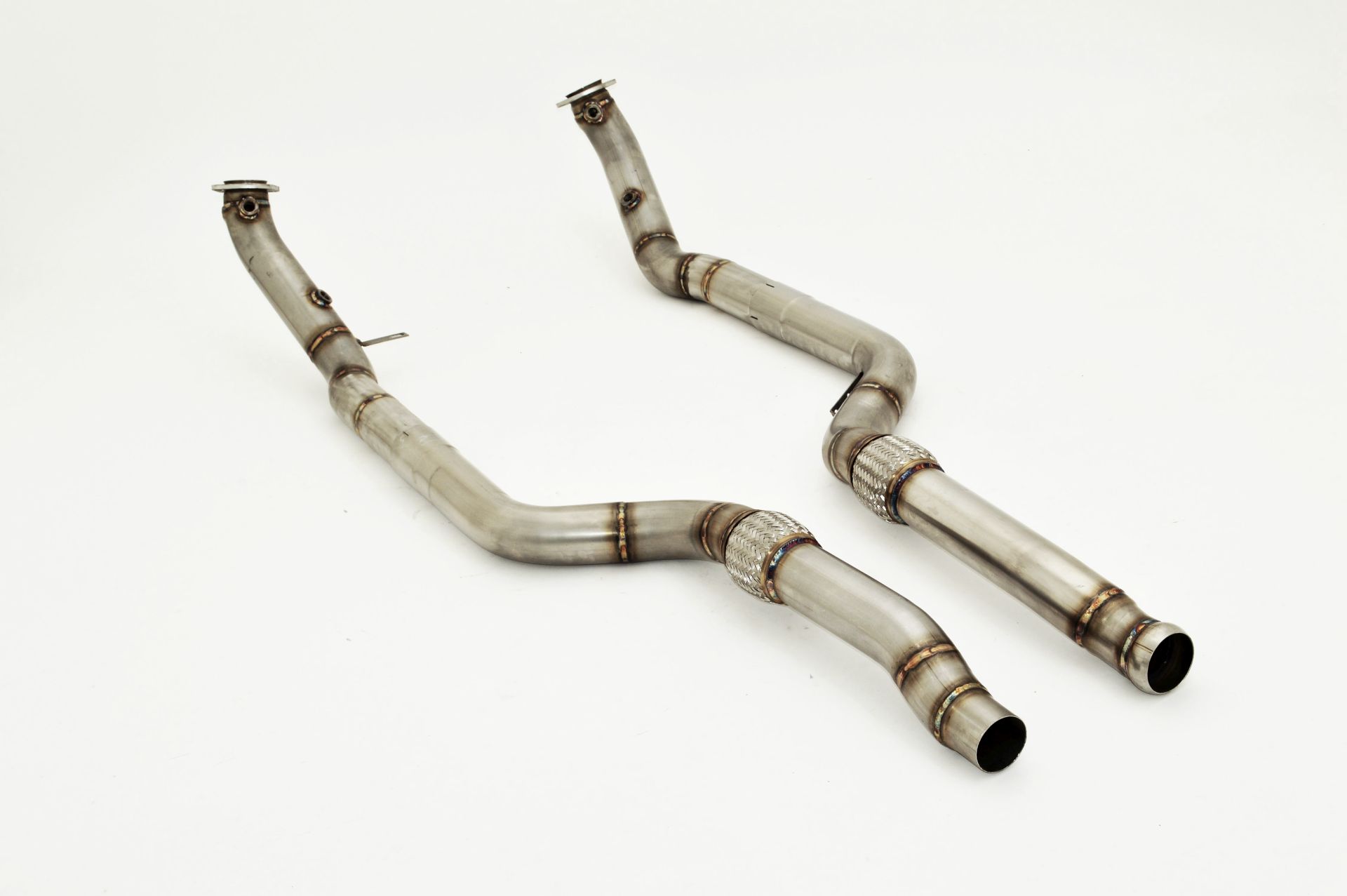 Friedrich Motorsport 2x 76mm Downpipe-Unterteil Edelstahl