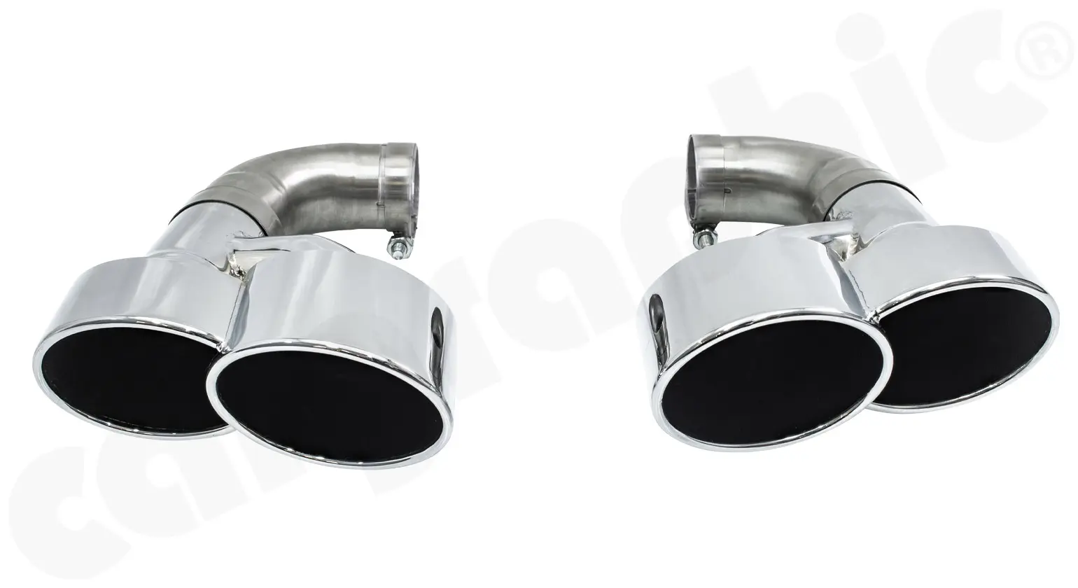 CARGRAPHIC Endrohrsatz für Porsche Cayenne 955 