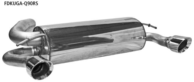Bastuck Sportauspuff für Ford Kuga I 2x 1x90mm, 30° schräg geschnitten, Race-Look